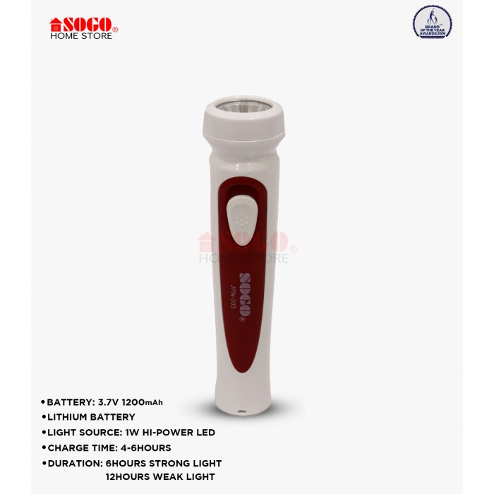 Sogo Rechargeable Torch 1w (JPN-303)