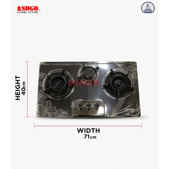 Sogo Stainless Steel Gas Hob (JPN-3019)