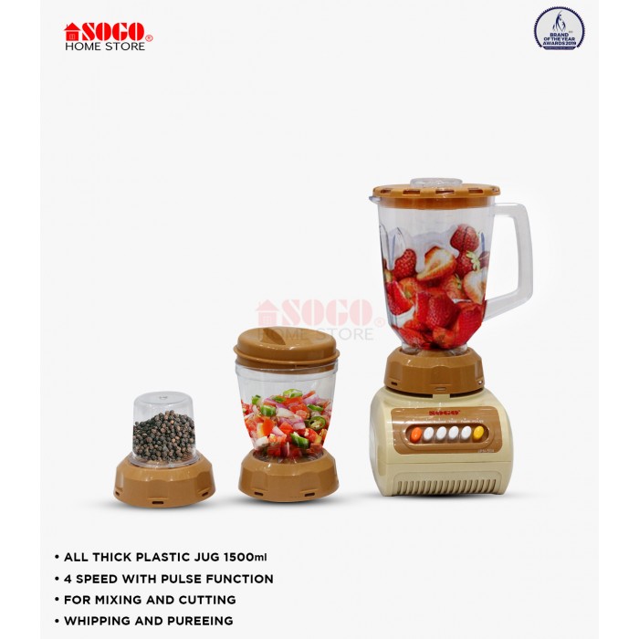 Sogo Juicer Blender & Grinder (3 In1)  (JPN-504)