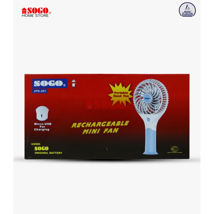 Sogo USB Rechargeable Mini Hand Fan (JPN-401)