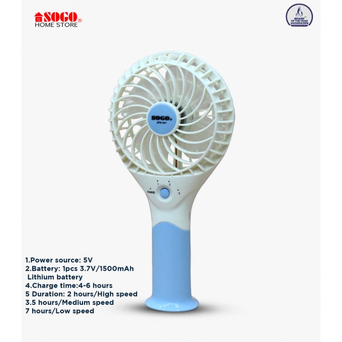 Sogo USB Rechargeable Mini Hand Fan (JPN-401)