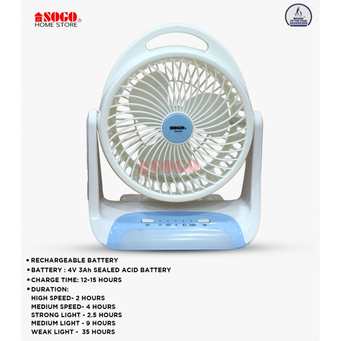 Sogo Rechargeable Mini Table Fan (JPN-404)