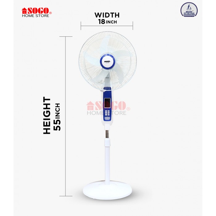Sogo Rechargeable Floor Fan (JPN-650R)