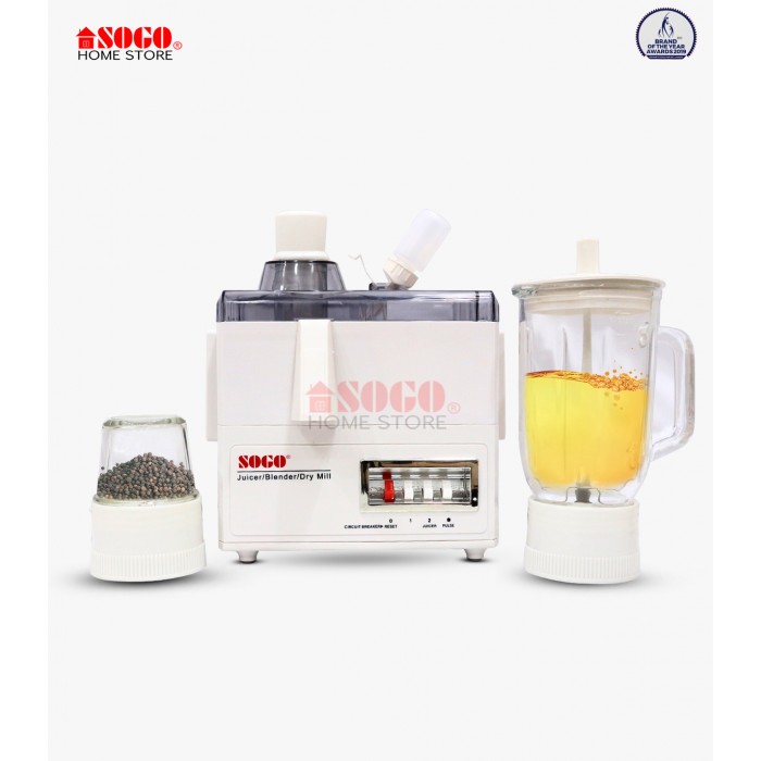 Sogo Deluxe 3 in 1 Juicer Blender & Dry Mill (JPN-522)