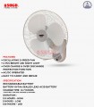 Sogo Rechargeable Wall Mounted Bracket Fan (JPN-696)