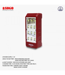 Sogo Rechargeable Emergency Led Lantern Light (JPN-341)
