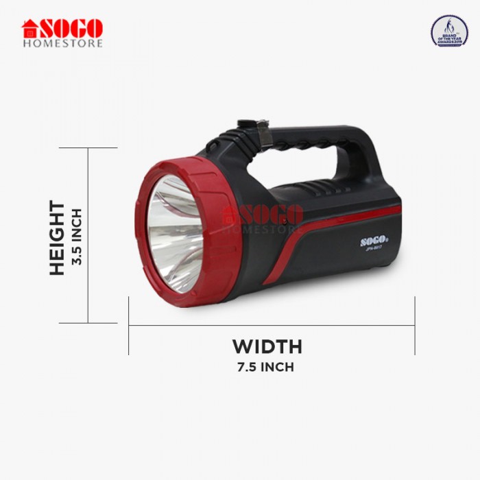 Sogo Rechargeable High Power Search Light 3w Led Torch Light (JPN-8817)