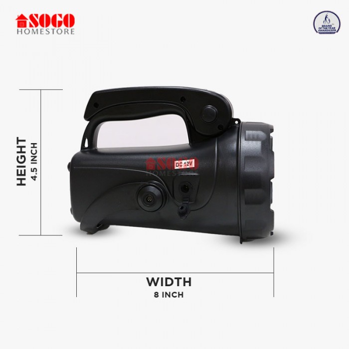 Sogo Rechargeable High Power Search Light 5w Led Torch Light (JPN-8888)