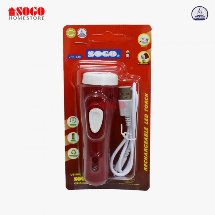 Sogo Rechargeable Led Torch + Currency checker 1w (JPN-328)
