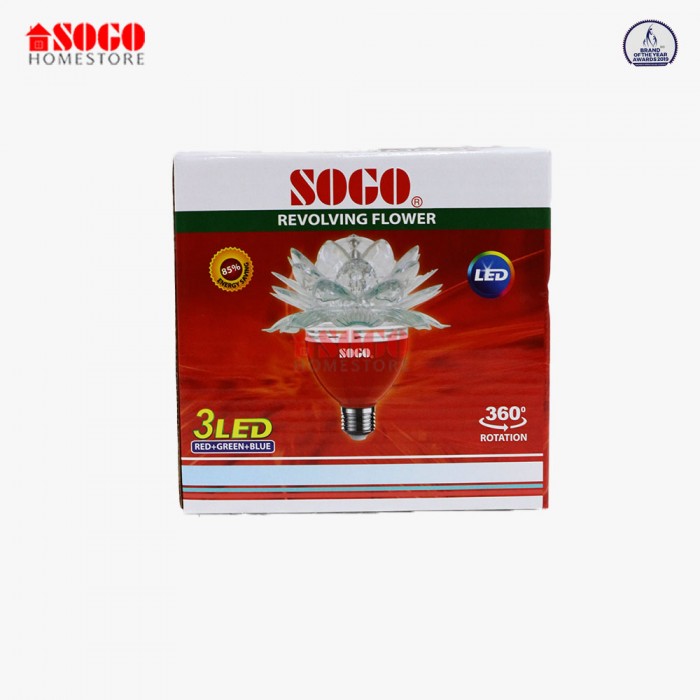 Sogo Revolving Flower Lamp 3 LED (E27) Screw Type