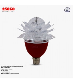 Sogo Revolving Flower Lamp 3 LED (B22) Pin Type