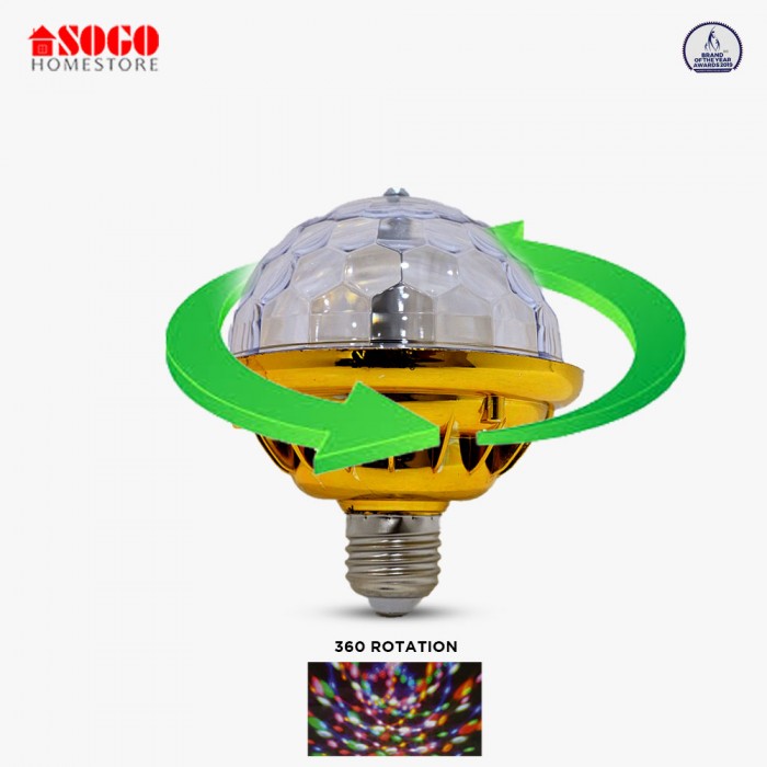 Sogo Revolving UFO Style 6 LED Bulb (E27) Screw Type