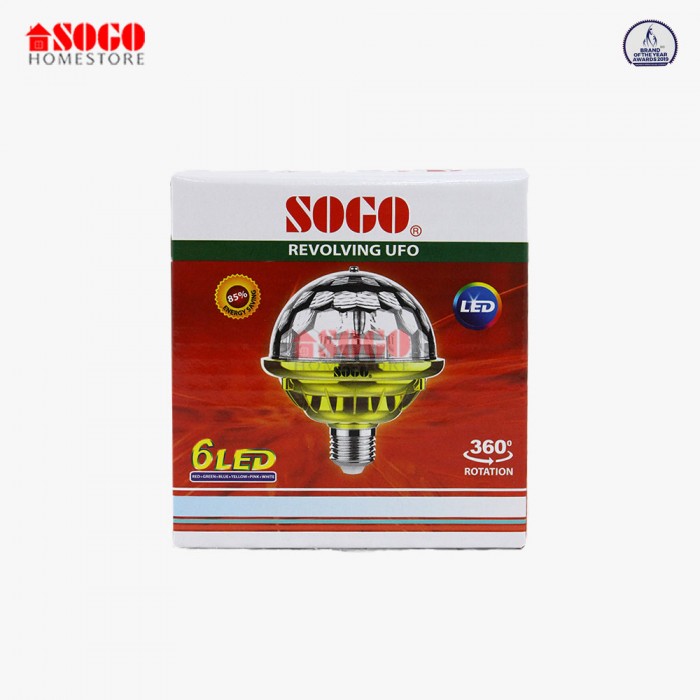 Sogo Revolving UFO Style 6 LED Bulb (B22) Pin Type