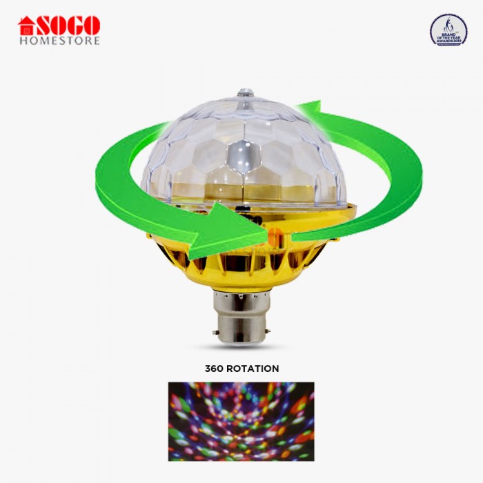 Sogo Revolving UFO Style 6 LED Bulb (B22) Pin Type