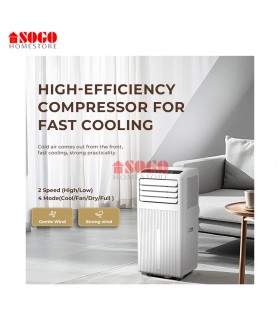 Sogo Portable Air Conditioner 9000BTU