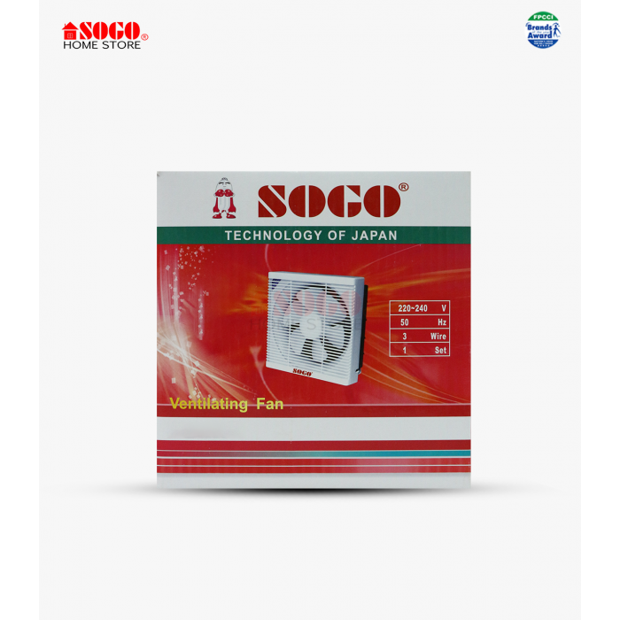 Sogo Exhaust Ventilation Fan Square Type (20cm)
