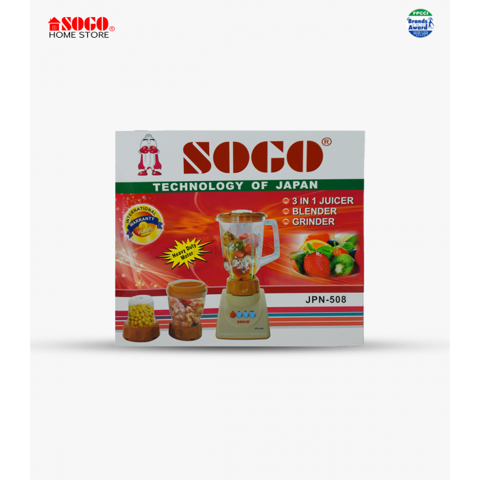 Sogo Juicer Blender & Grinder (3 In1) ( JPN-508)